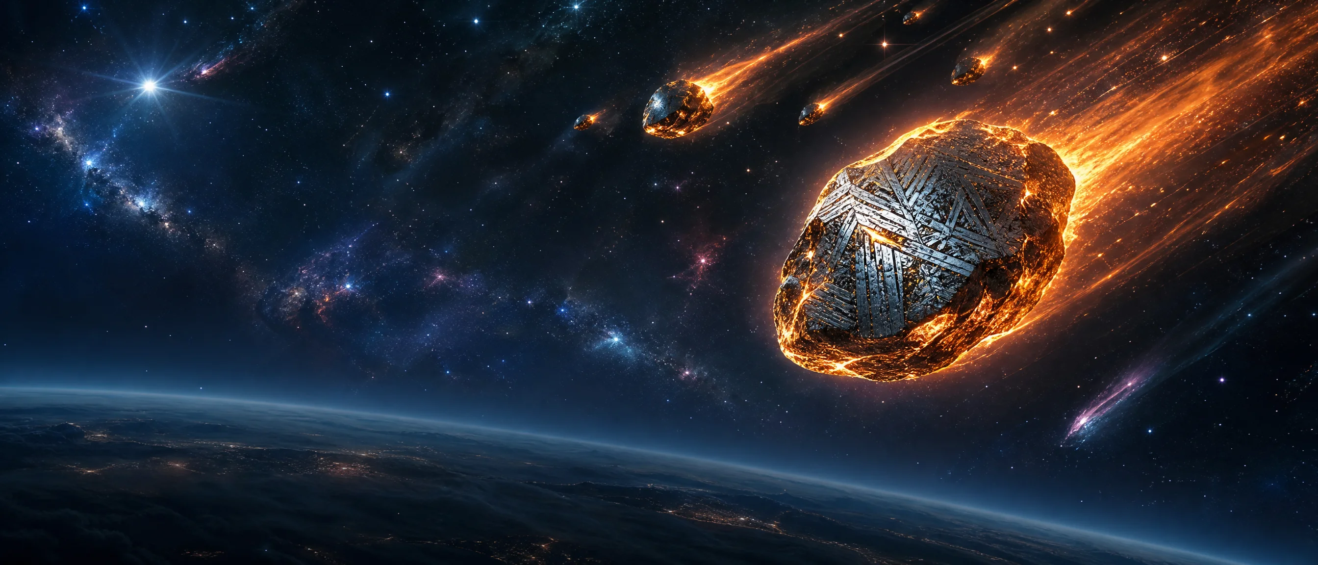 陨石﻿划过星空